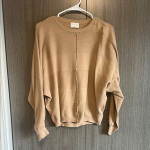 Allie Rose | striped tan sweater